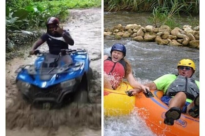 ATV Mud Splashing and Rapid River Tubing Adrenaline Rush Combo