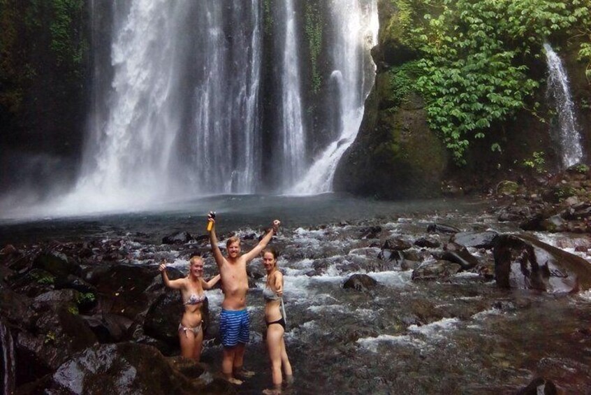 Waterfalls under Rinjani Mountain