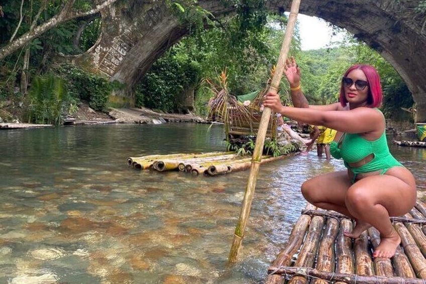 Bamboo Rafting with Limestone Massage in Montego Bay.