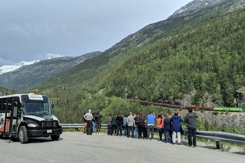 Chances to see the train along our route