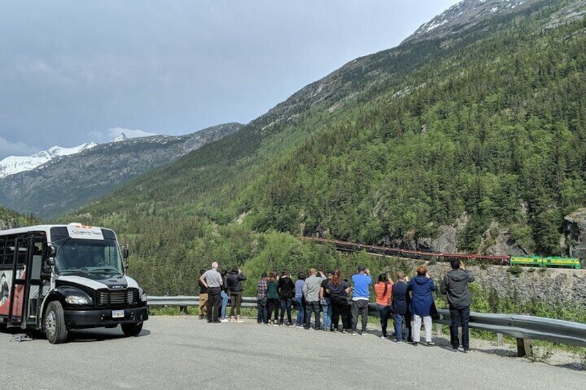Chances to see the train along our route