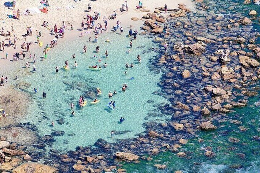 Naturally formed rock pool at Bronte Beach