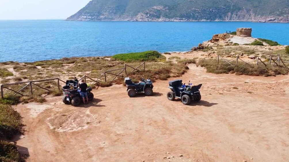 Picture 3 for Activity Alghero: Guided Quad Tour with Swim Stop