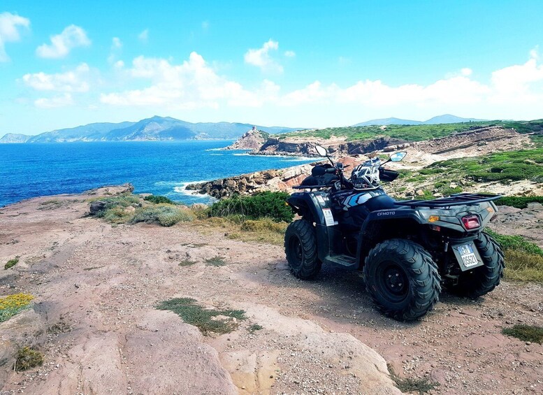 Picture 1 for Activity Alghero: Guided Quad Tour with Swim Stop