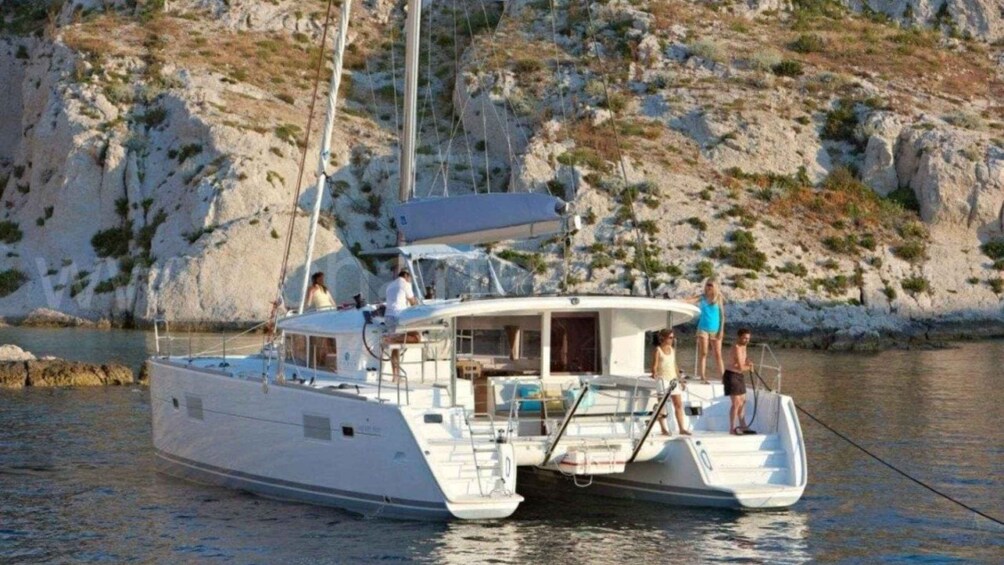From Palau: Catamaran tour in La Maddalena Archipelago