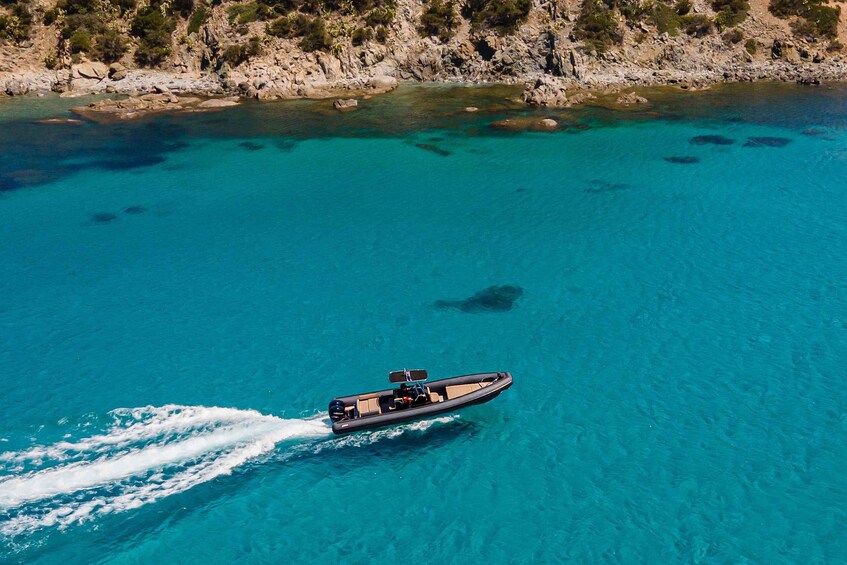 Picture 1 for Activity Villasimius: maxi RIB tour, 3 swim stops and snorkeling