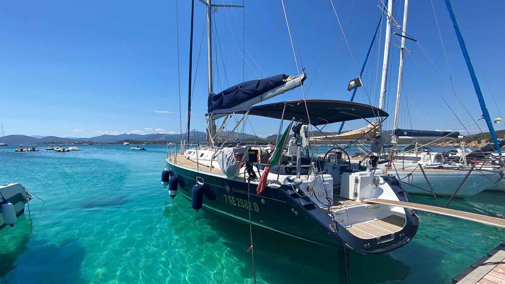 Porto San Paolo: Tavolara Island Sailboat Cruise with Lunch