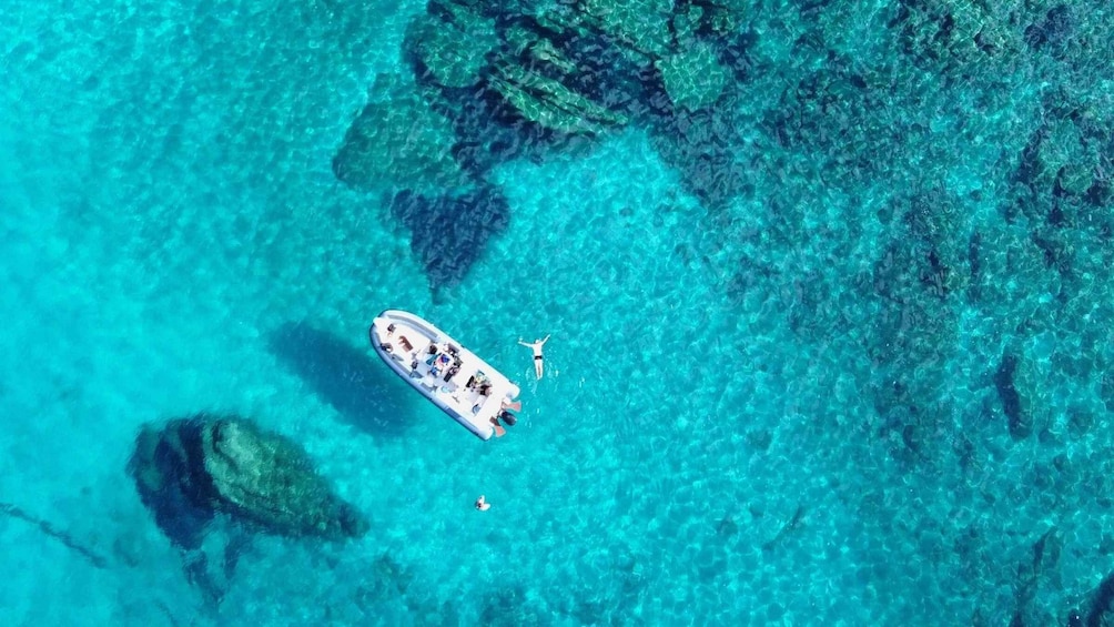 From Olbia: Dinghy Tour with Snorkeling to Tavolara Island