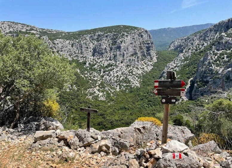 Trekking in the village of Tiscali