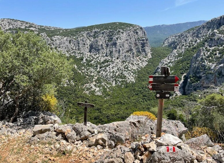 Trekking in the village of Tiscali