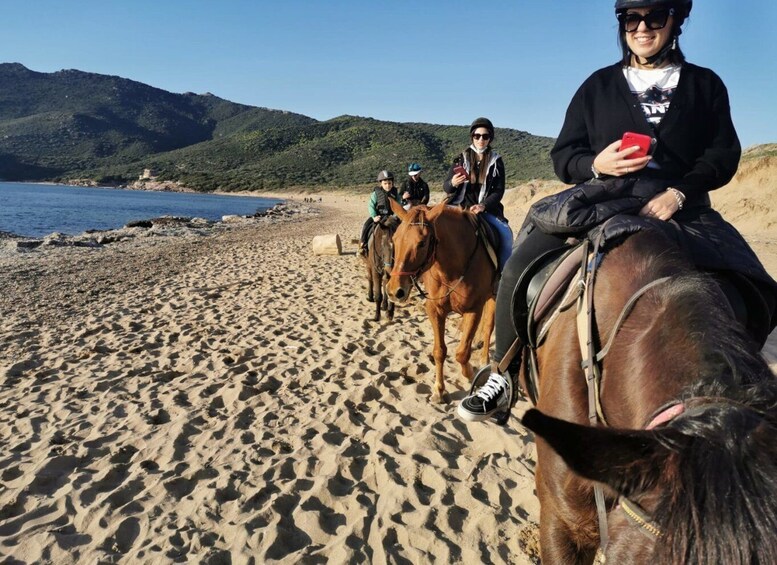 Picture 1 for Activity Alghero: Guided Horseback Ride at Lake Baratz & Porto Ferro