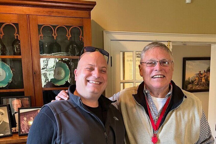 With Bill Samuels Jr. in his office at Maker’s Mark. 