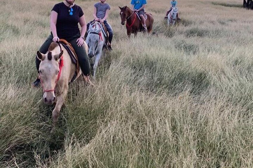 Amazing Horseback Riding in the tropical forest 