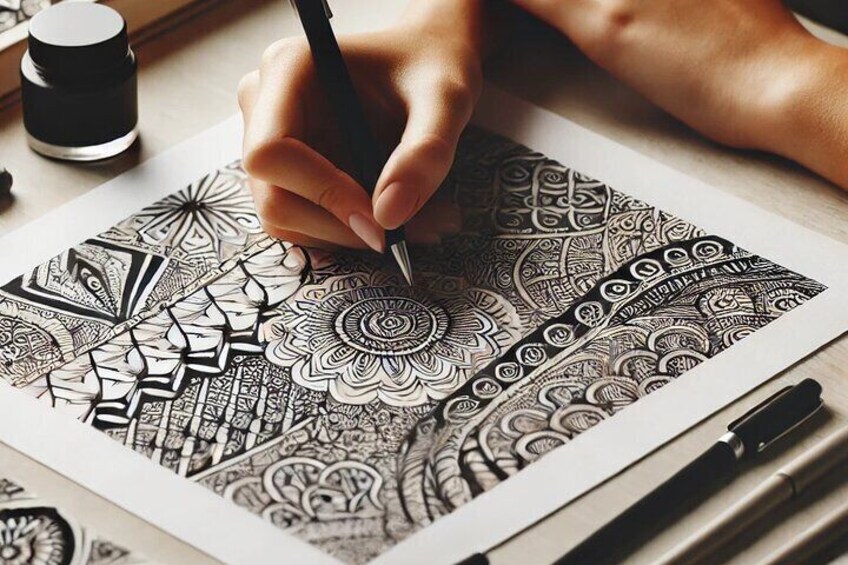 Zentangle Workshop | Creative Mindfulness in the Piemonte