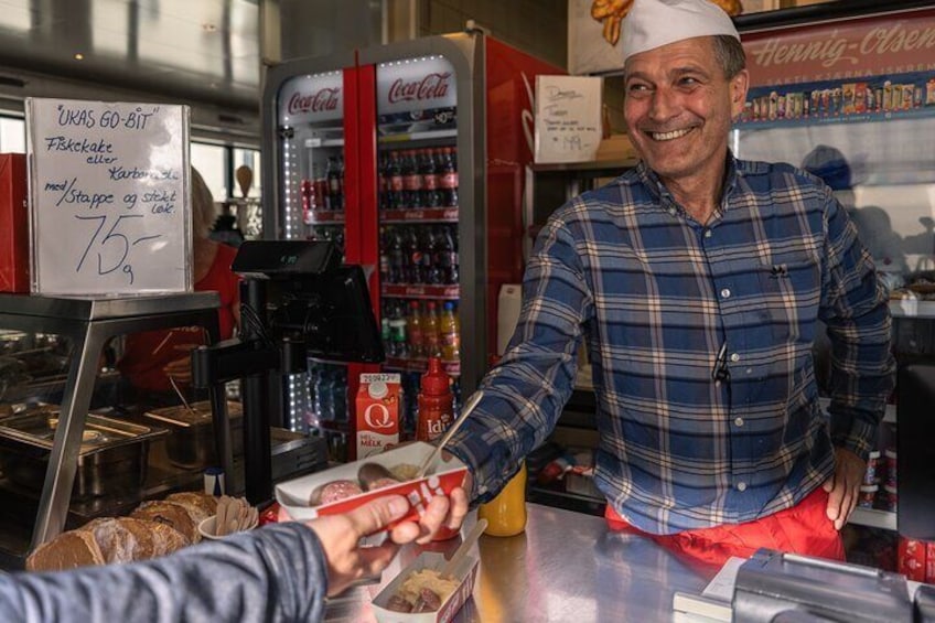 Our food tour includes this small local diner that has been around for 60 years!