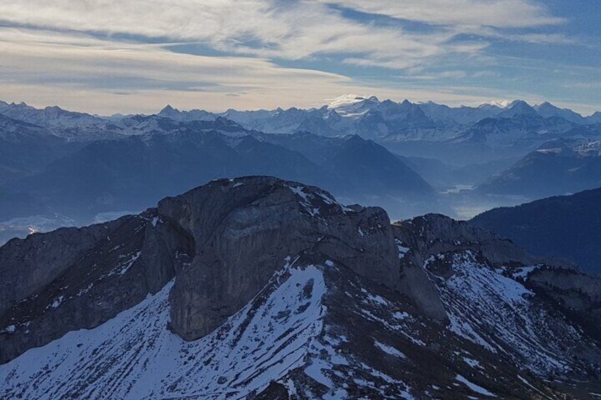 Mt. Pilatus Private tour from Basel (Winter)