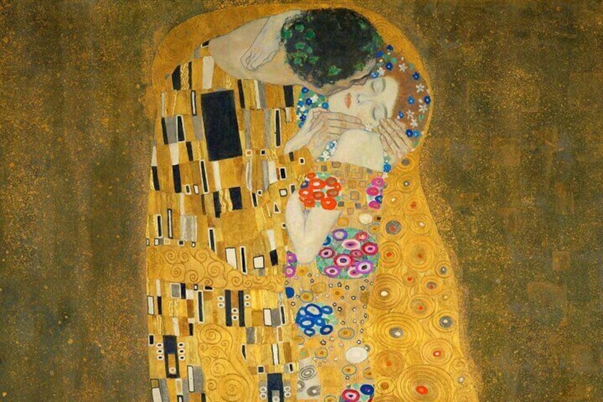 See "The Kiss" of Gustav Klimt