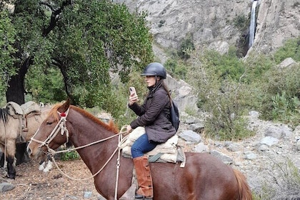 From Santiago to the Andes: 4x4, horseback riding, waterfall visit and barb...