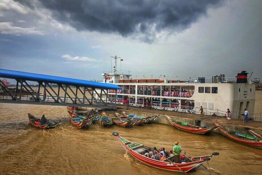 Ferry in Yangon River