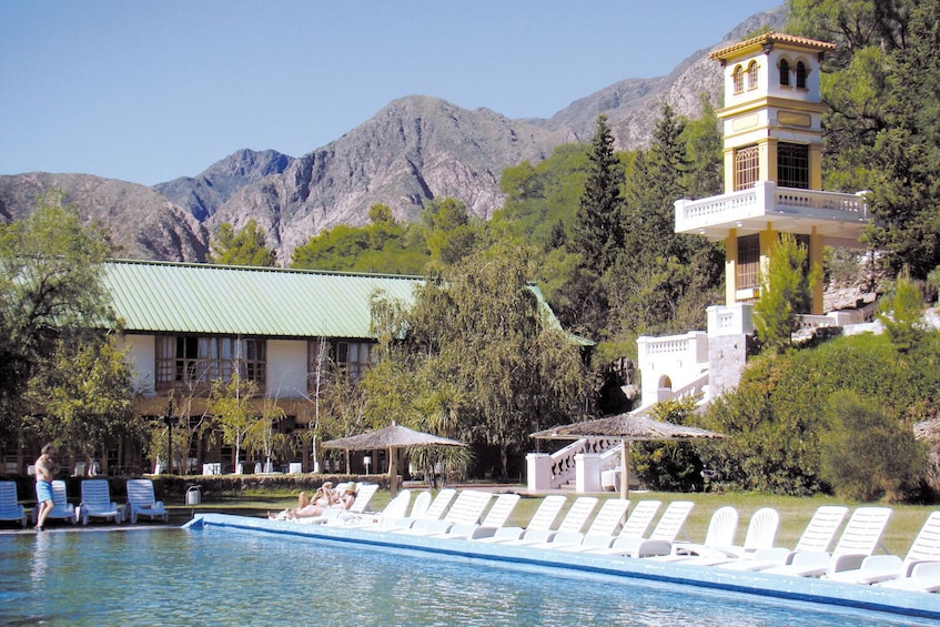 Cacheuta Thermal Spa Day in front the Mendoza River