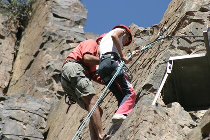 Trekking with rappel at El Salto Waterfall from Mendoza