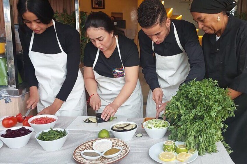 Moroccan Cooking Class at Chouf l'Or Restaurant with Pickup