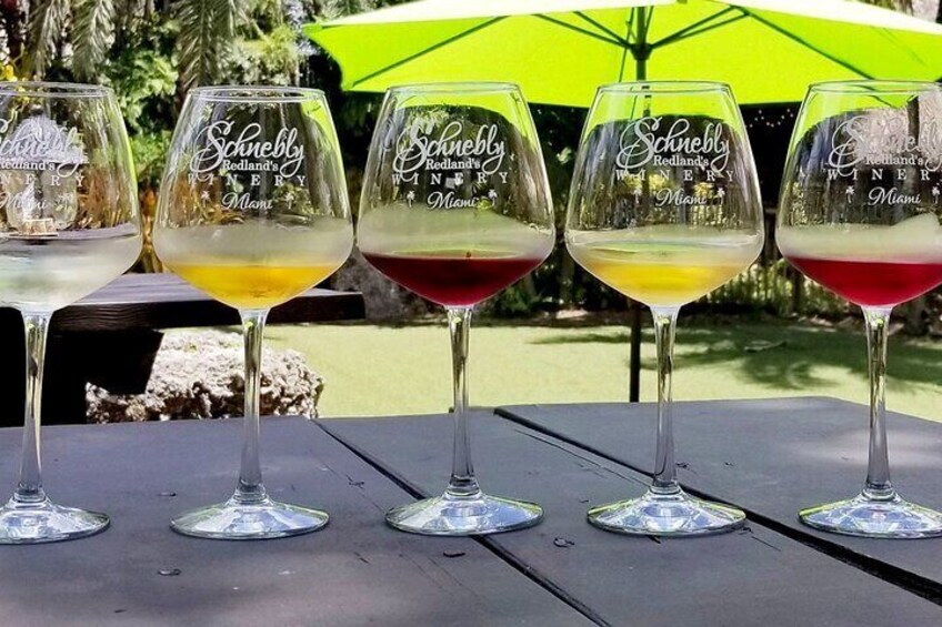 This tour includes a wine flight or a beer flight