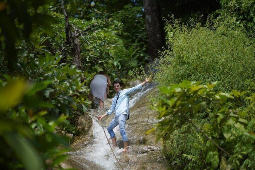 Sticky Waterfall is a hidden natural wonder and a great insider tip for Chiang Mai.