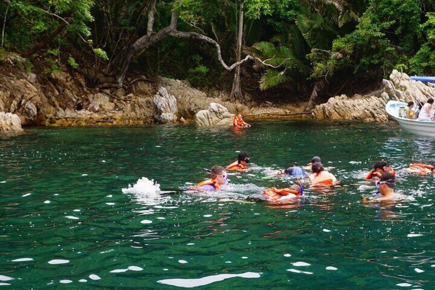 Snorkeling adventure at Majahuitas beach 