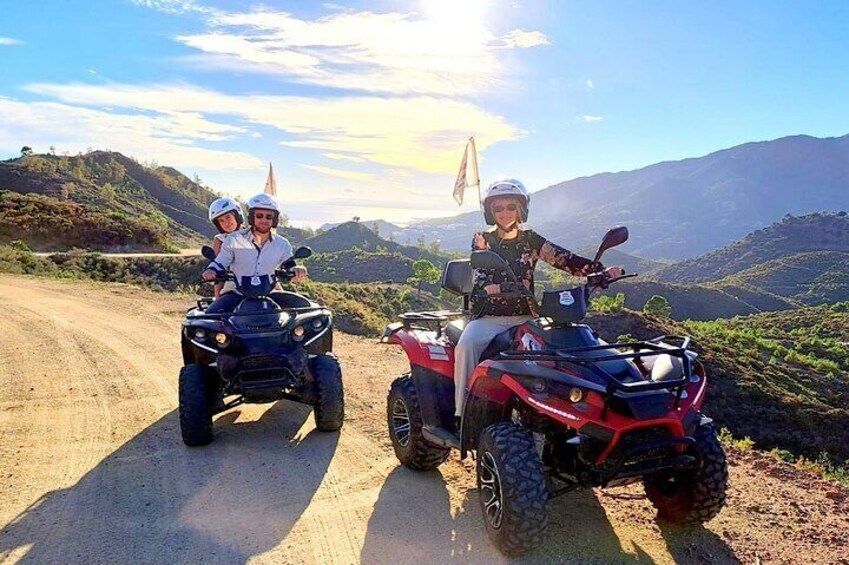 2 hours Quad Tour in Marbella - 1 quad for 1/2 persons 170€