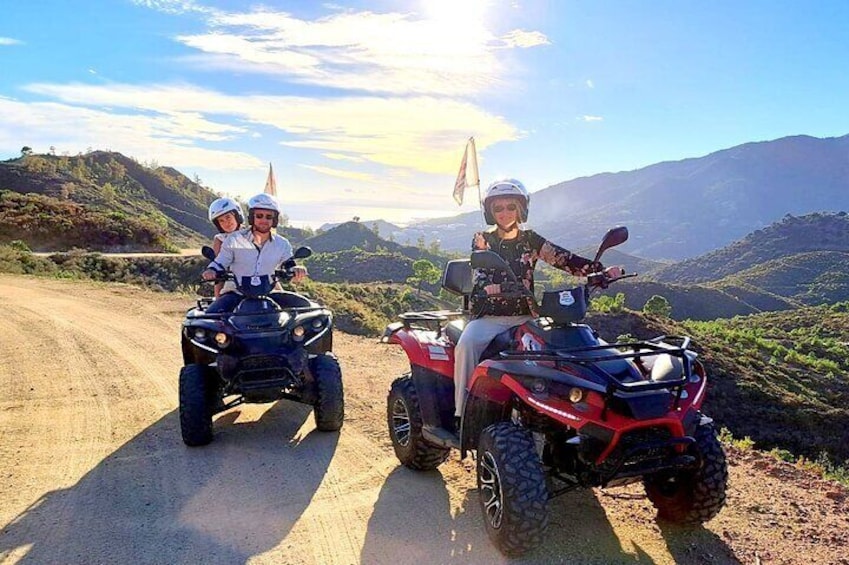 2 hours Quad Tour in Marbella - 1 quad for 1/2 persons 170€