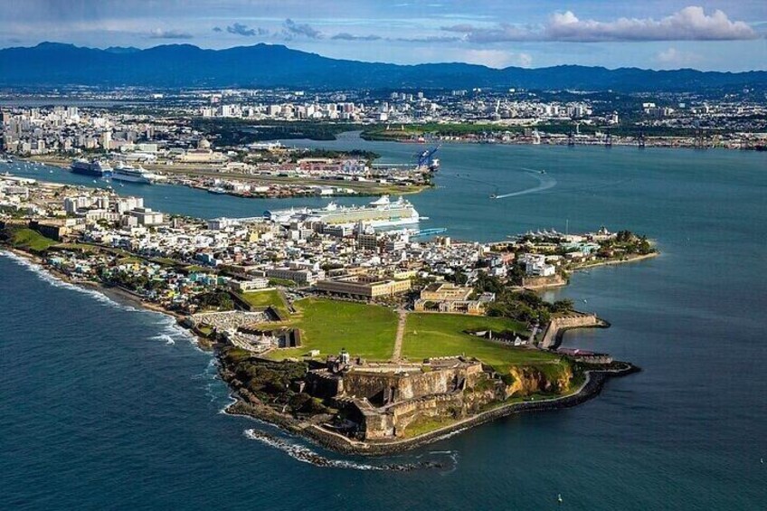 Aerial view of Old San Juan • Old San Juan