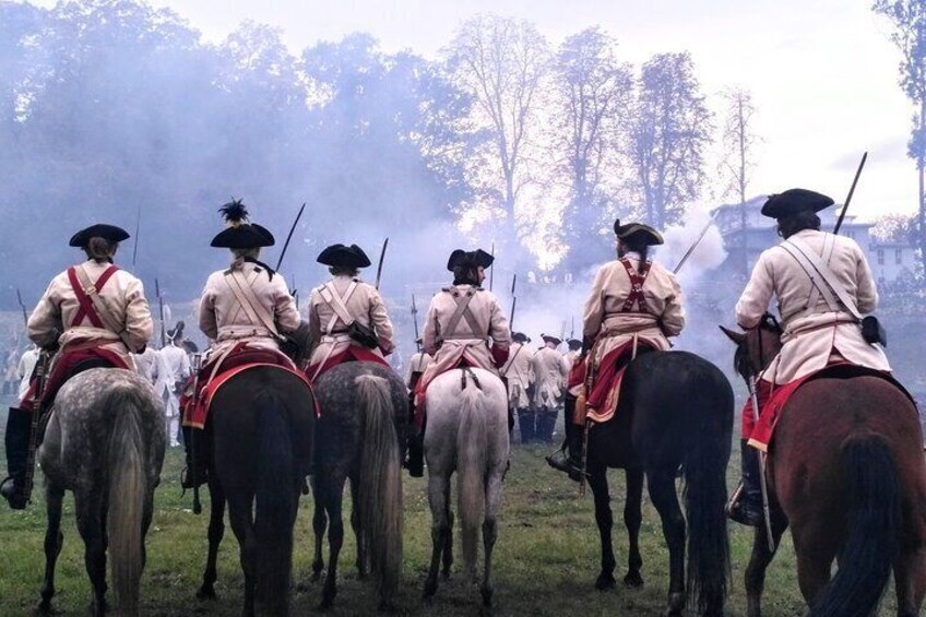 Josefínské slavnosti - a historical reenactment of the battle that is always at the end of September. 