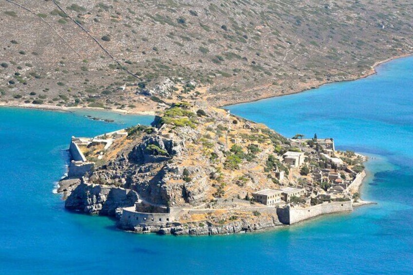 Elounda: Spinalonga Prof. Guided Boat Tour w/ BBQ + Swimming