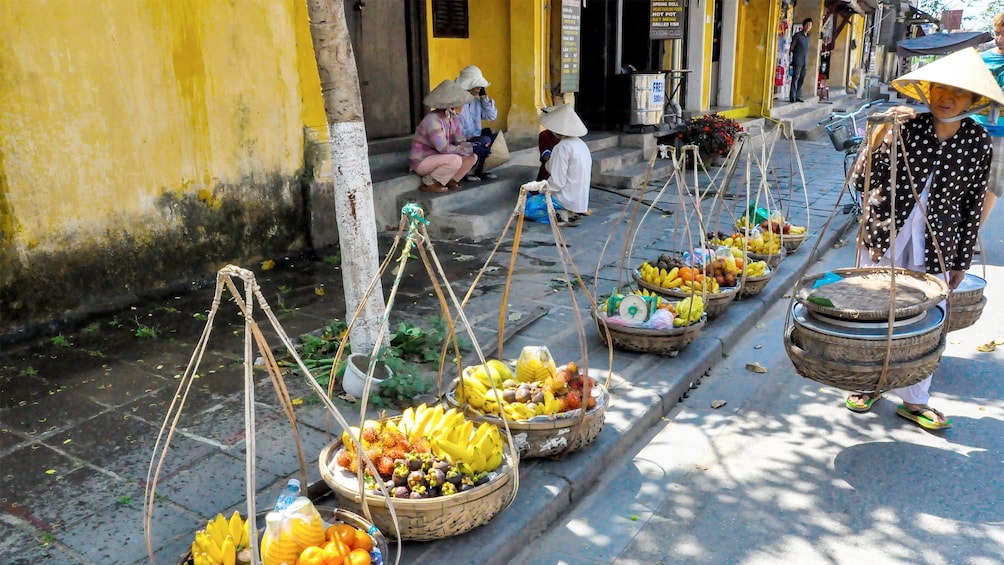 View of street food in Hue, Vietnam 