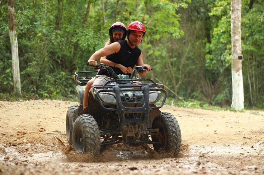 ATV, Ziplines & Cenote. Tequila Tasting & Transportation included