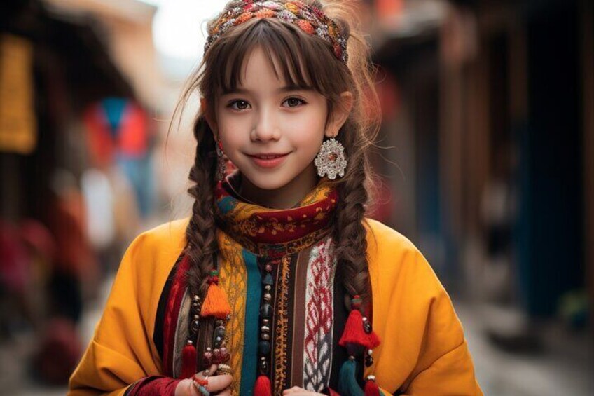Free Tibetan costume photoshoot at Lhasa. Package includes make up, costume and hairdo.