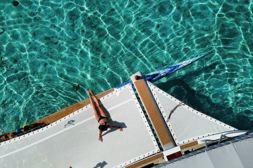 Relax on the trampoline