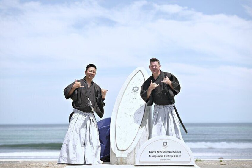 Photo shooting at Tsurigasaki beach