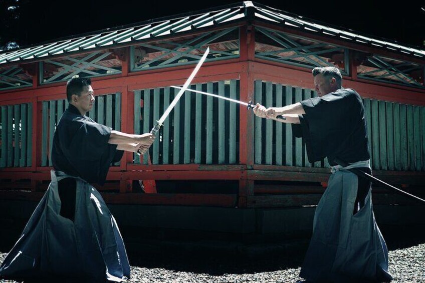 Scene of Samurai battle 