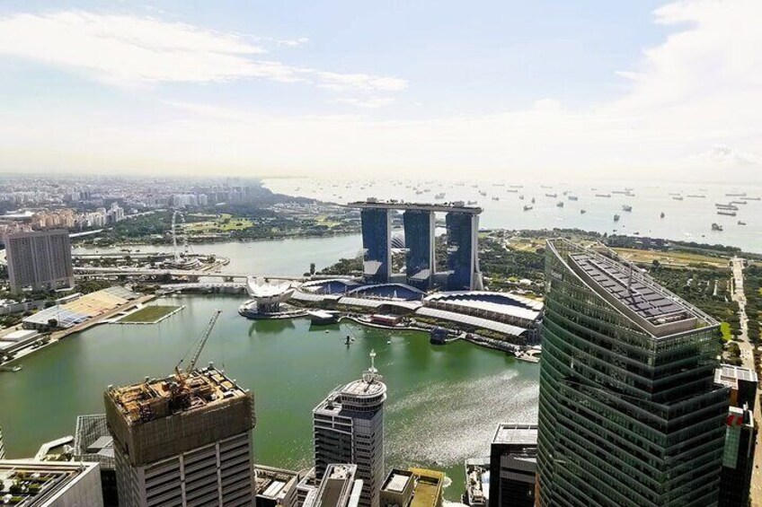 View of Marina Bay and beyond
