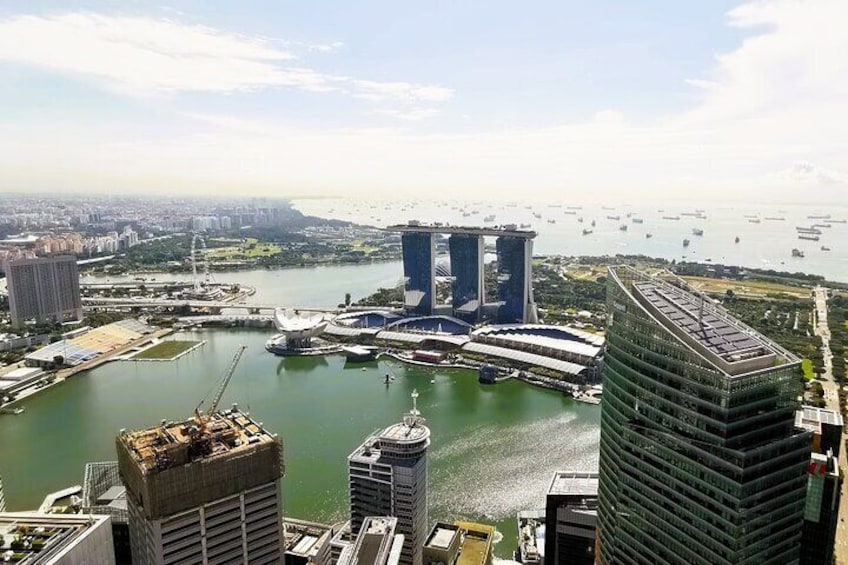 View of Marina Bay and beyond