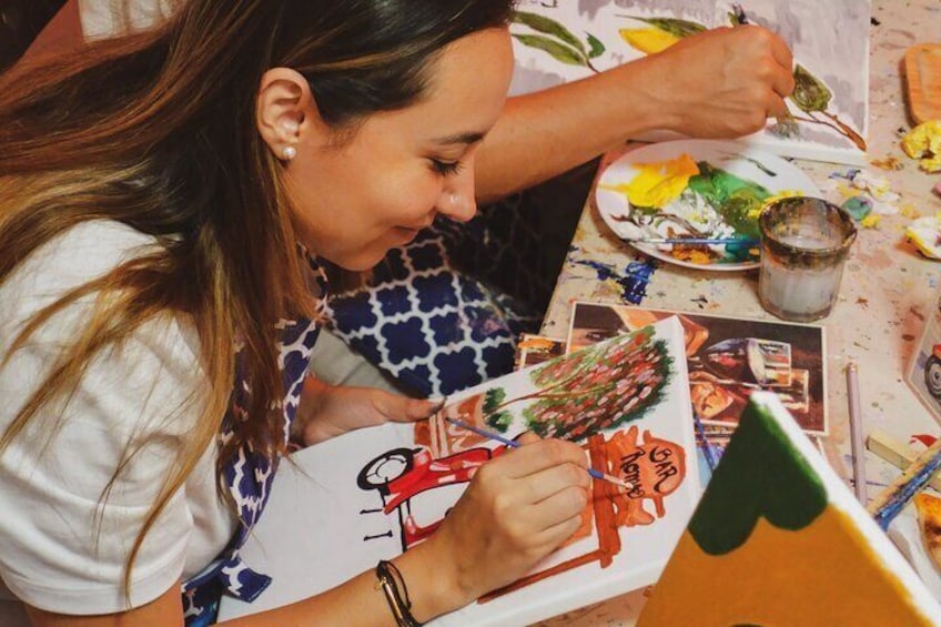 Vespa on canvas