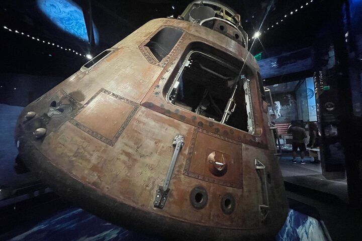 See artifacts that actually visited space like this command module