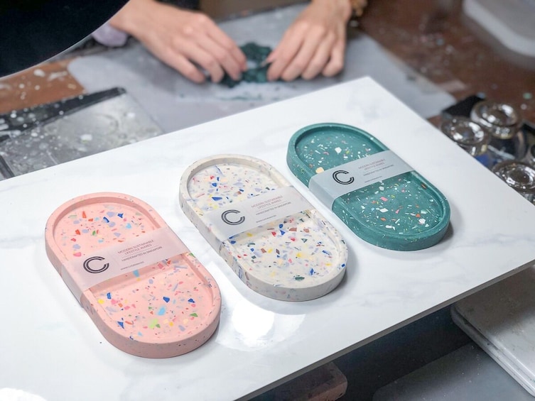 Terrazzo Collection Pill-Shaped Tray Workshop