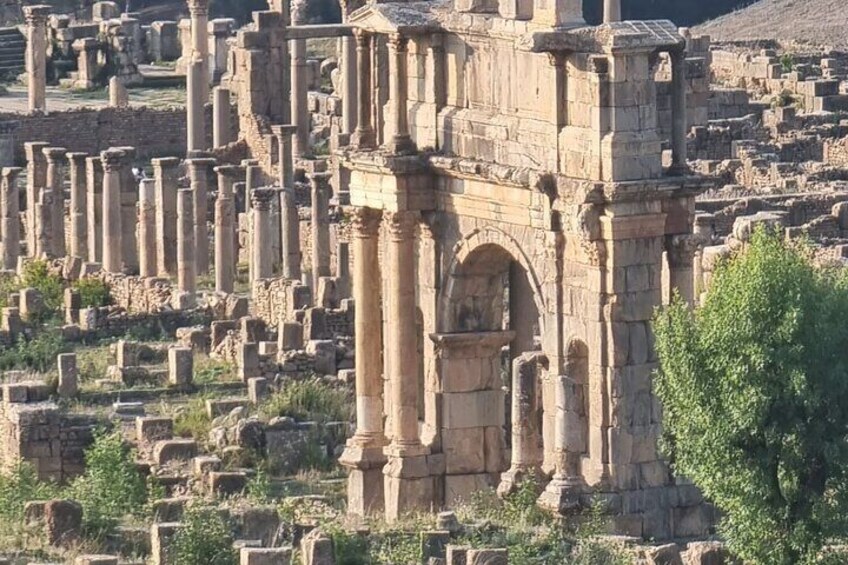 Djemila Roman Ruins in a Private Day