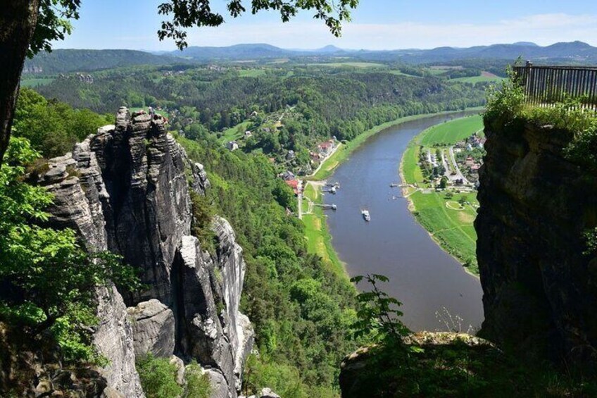 Bastei view to Czech Republic