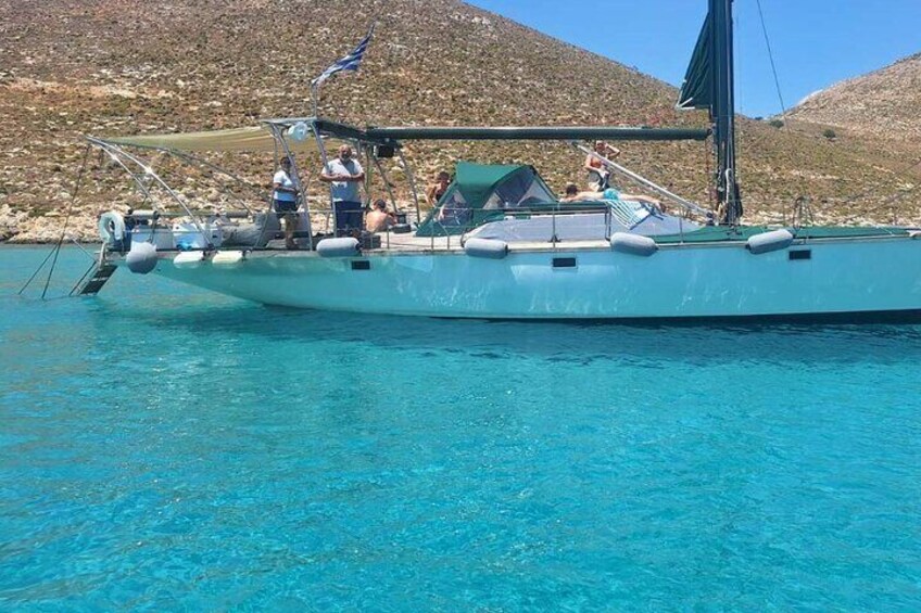 Kos: Small Group Full-Day Sailing with Meal, Drinks, & Swim