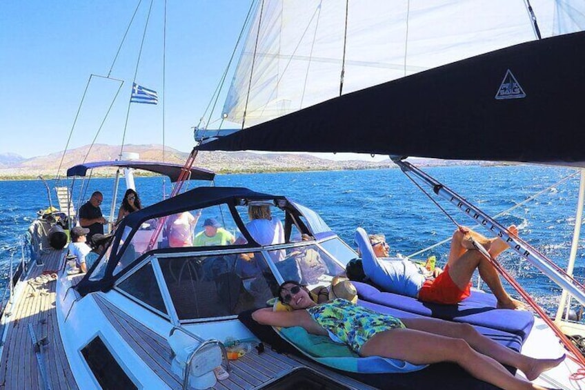 Kos: Small Group Full-Day Sailing with Meal, Drinks, & Swim