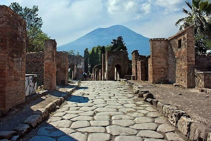 Pompeii and Vesuvius Cellars Tour in Small Groups from Salerno